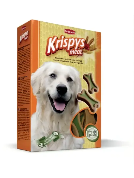 PADOVAN KRISPYS meat Печенье со вкусом курицы и шпината 400 гр