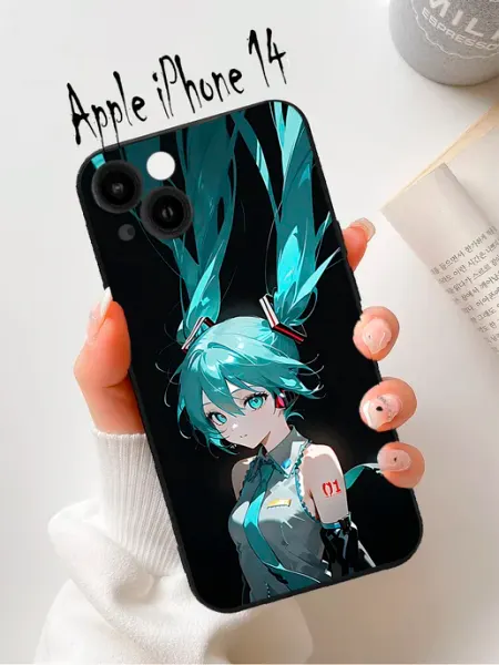 Чехол на iphone 14 певица мику хацунэ Анимемания