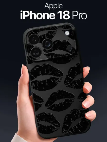Чехол на iPhone 18 Pro с поцелуями SCDesign