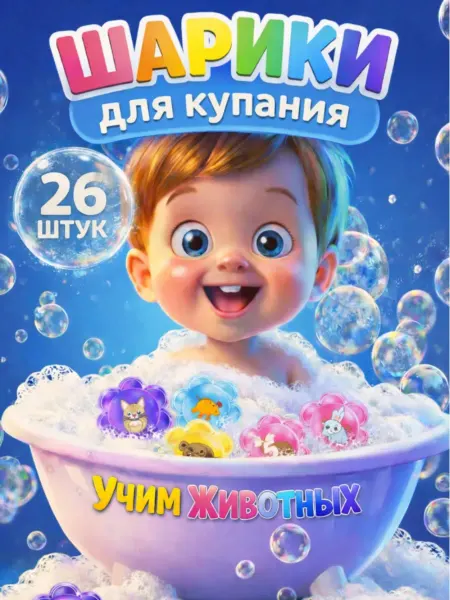 KseLion Игрушка для ванны развивающая шарики