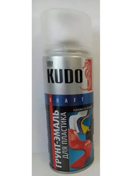 KUDO Грунт-эмаль для пластика Белый RAL9003