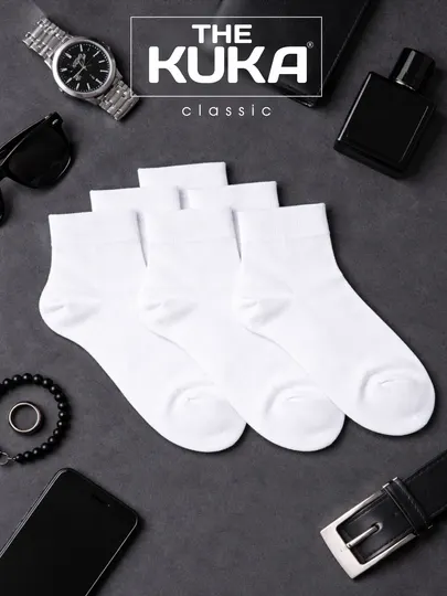 Носки мужские, 41-44, короткие носки базовые, The Kuka