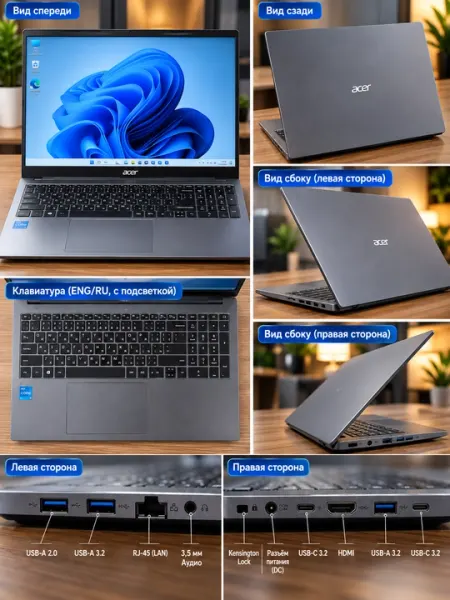 Acer Gadget E10 — Intel Core i5-1235U, 16GB DDR4, SSD 512GB, 16″ WUXGA IPS, Windows 11 Pro - Ноутбуки