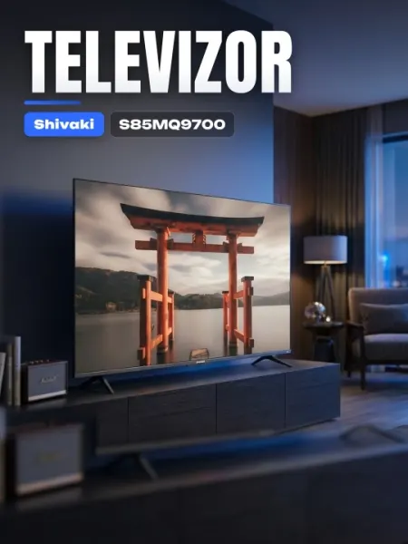 Shivaki телевизор S85MQ9700, 85 дюймов QLED 4K, для дома - Телевизоры