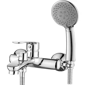 Смеситель для ванны с коротким изливом и душем Ledeme L3272