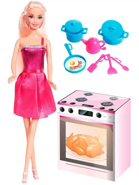 Toys Lab Набор кукла Ася "Я люблю готовить"