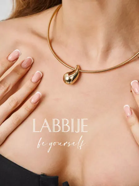 LABBIJE Чокер дутая капля украшение бижутерия