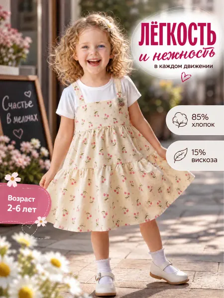 Little Smile Lady Детское платье-сарафан летнее
