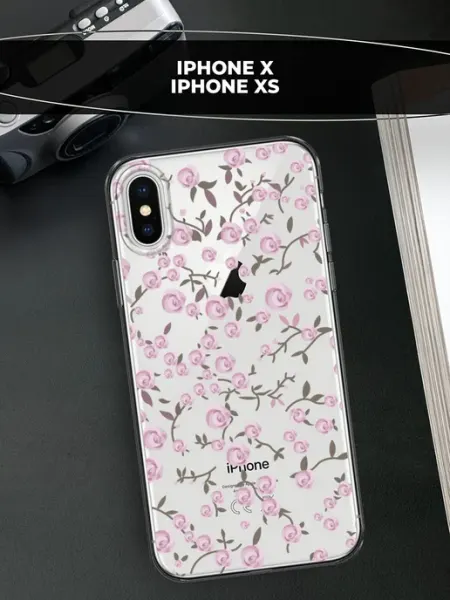 Чехол на iPhone X iPhone XS с цветочками avocase