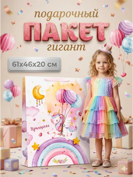 Сима-Ленд & UPAK LAND Детский подарочный пакет гигант