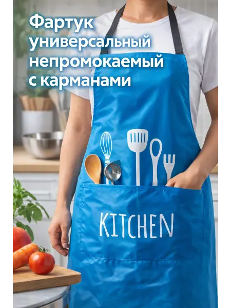 Lapastel Фартук универсальный непромокаемый с карманами