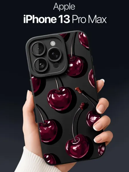 Чехол на iPhone 13 Pro Max с вишней SCDesign