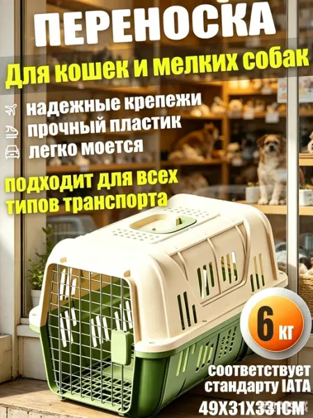 Переноска для кошек и собак с надежными креплениями