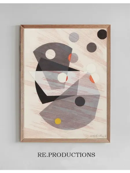 Re.productions Постер Grey Overlappings - László Moholy-Nagy