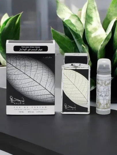 Oud Najdia Lattafa Perfumes, древесно-пряная парфюмерная вода + дезодорант, 100 мл