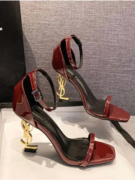 Женские босоножки на высоком каблуке Saint Laurent YSL