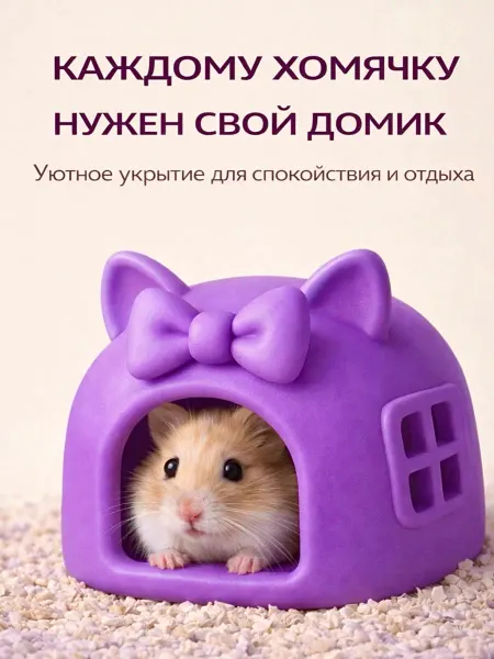 Lazzaro Домик для джунгарского хомяка, мышки, укрытие для грызунов