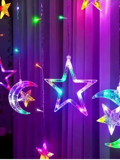 Гирлянда LED, штора на окна, украшения для дома, домашний уют