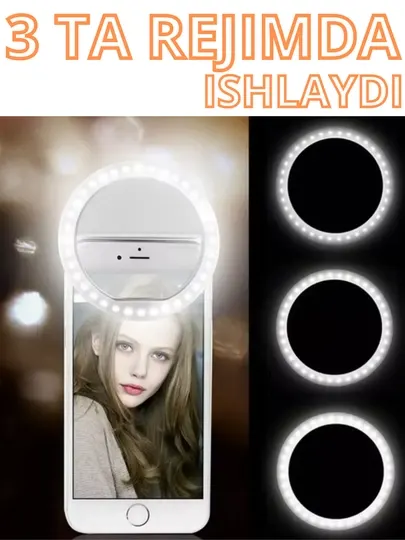 Кольцо для смартфона, мини-лампа для селфи, для смартфона, Мини-лампа, LED