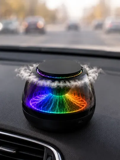 Вулканический автомобильный диффузор с RGB LED-подсветкой, USB, эффектом пара премиум