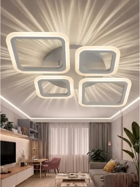 LEDCITY Люстра потолочная светодиодная на кухню в спальню для зала