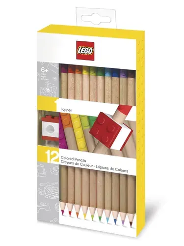 LEGO Набор карандашей, вид карандаша: Цветной, 12 шт.
