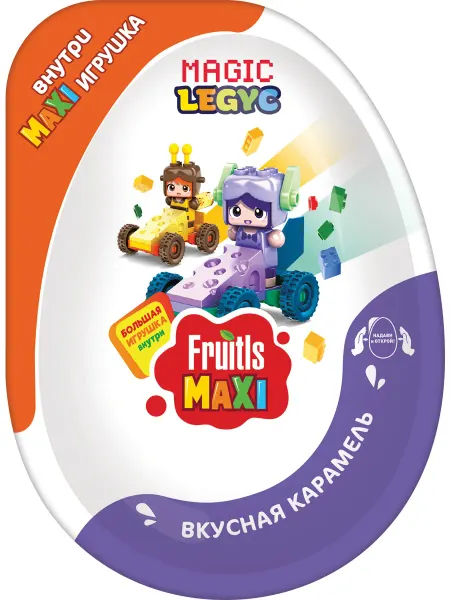 Конфитрейд Коллекционная машинка конструктор Magic Legyc в яйце Макси