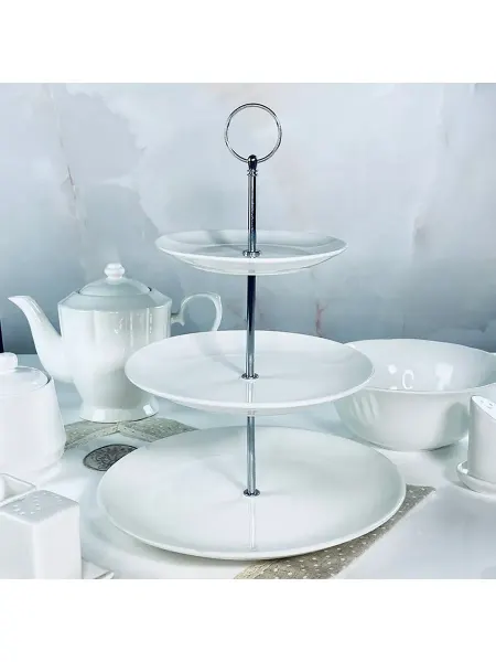 Lenardi Этажерка трехъярусная фарфоровая
