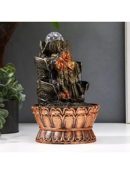 Настольный фонтан с подсветкой Кришна и Радха