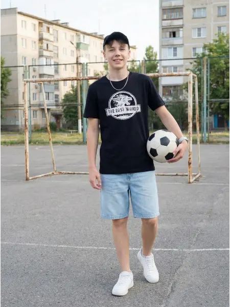 Let`s Go Футболка хлопок с принтом и надписью