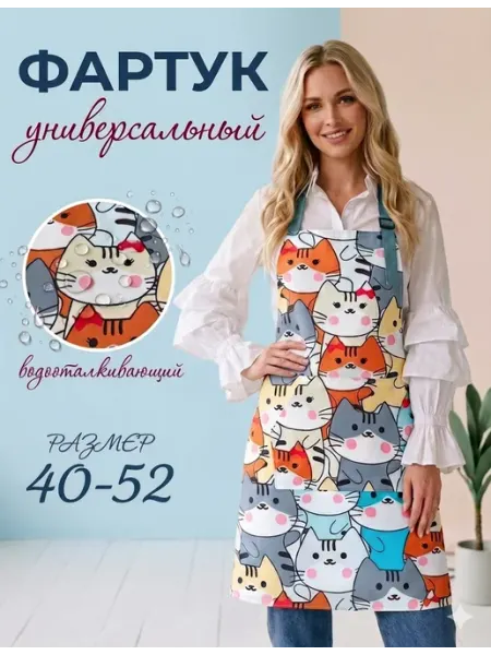 Let's shine Фартук кухонный непромокаемый