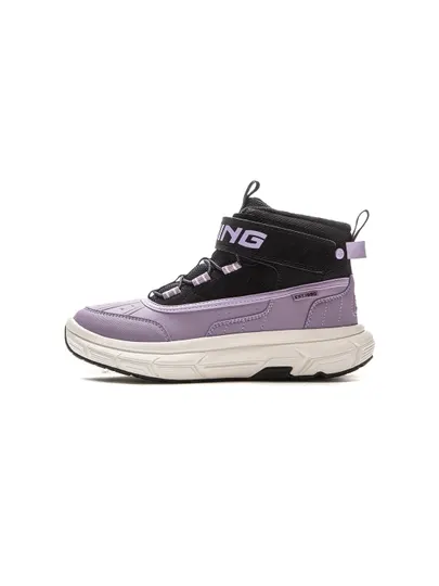 Детские зимние высокие кроссовки Li-Ning YKCV170 утепленные