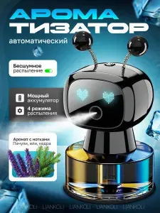 Ароматизатор для автомобиля автоматический, Умный Робот диффузор в машину, Liankoli