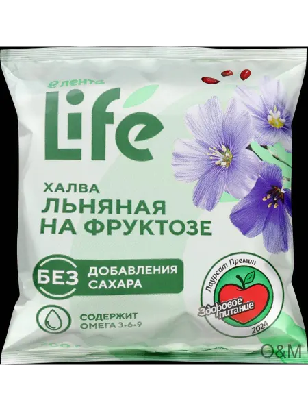 Халва льняная ЛЕНТА LIFE с семенами льна на 2шт