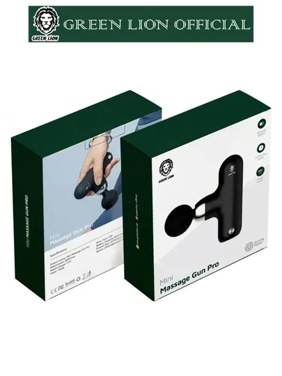 Перкуссионный массажер для тела, шеи и спины, массажный аппарат Green Lion Mini Pro