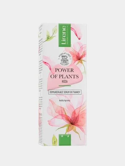Сыворотка для лица Lirene Power of Plants, омолаживающая с Розой, 30 мл