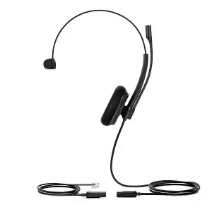 Гарнитура Yealink YHS34 Lite Mono / профессиональная аналоговая проводная моногарнитура с амбушюром из поролона и разъемом RJ9