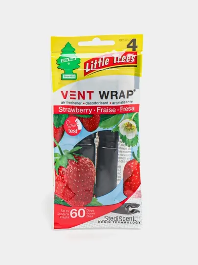 Ароматизатор автомобильный пахучка Little Trees Vent Wrap, зажим