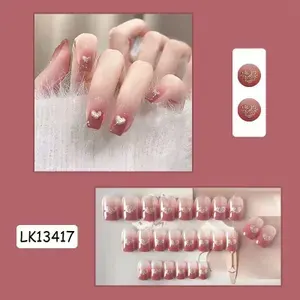 Накладные ногти с клеем в корейском стиле (LK13417)