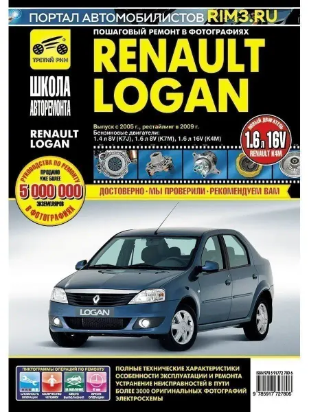 ТРЕТИЙ РИМ Книга по ремонту и эксплуатации Renault Logan