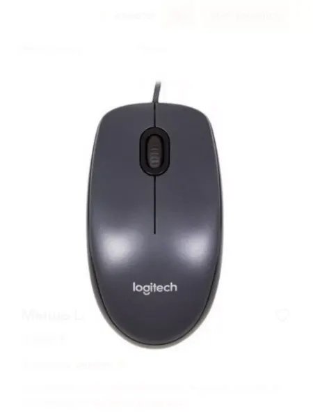 LUXURY888 Мышь компьютерная проводная Logitech M90 USB для компьютера