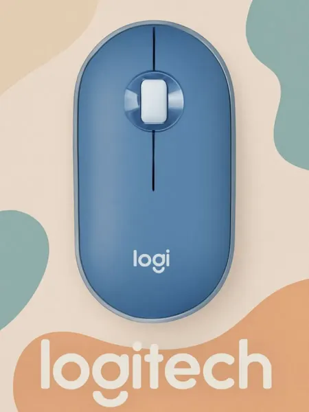 LOGITECH Мышь беспроводная тихая Pebble M350 черная