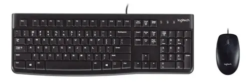 Logitech MK120 Проводной комплект мышь + клавиатура, русская раскладка, черный