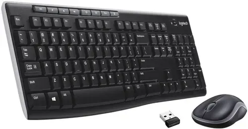 Клавиатура + мышь беспроводной Logitech MK270 черный-черный