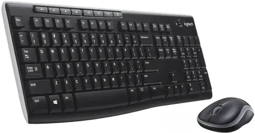 Logitech MK270 Беспроводной комплект мышь + клавиатура, русская раскладка, черный