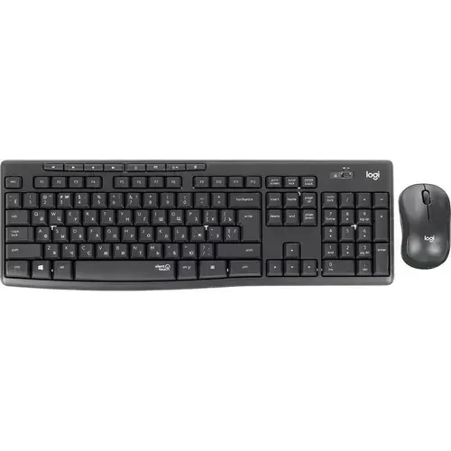 Logitech MK295 Беспроводной комплект мышь + клавиатура, русская раскладка, черный