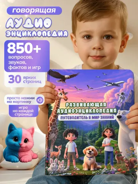 Lolios Говорящая интерактивная книга игрушка