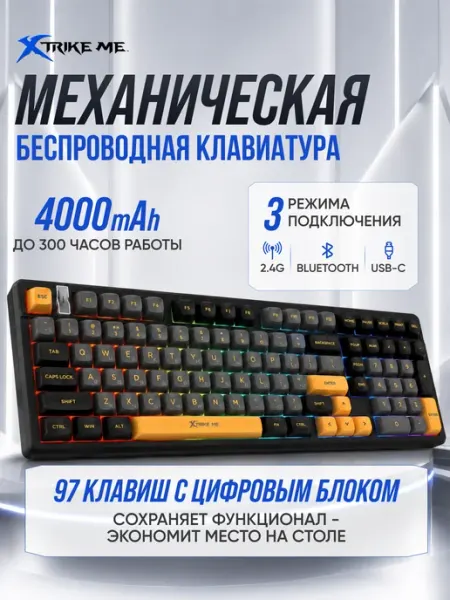 LOQI Клавиатура механическая игровая беспроводная