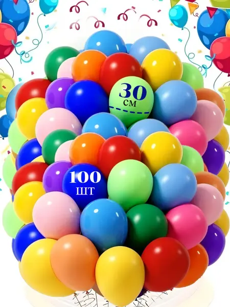 Lorimantya Шары воздушные пастель 100 штук