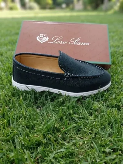 Лоферы для мальчиков Loro Piana (размеры 35-39), мокасины из натуральной кожи